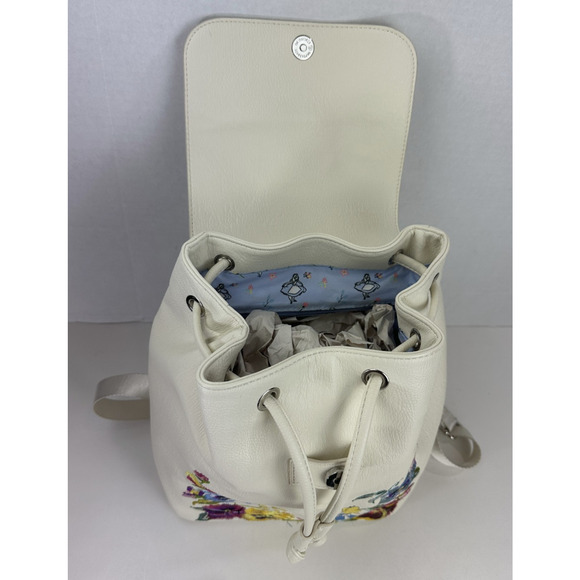 *Flawed* Loungefly Disney Alice in Wonderland Embroidered Floral Mini Backpack - Picture 10 of 16